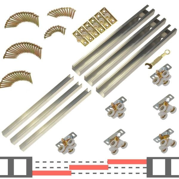 Tripass Sliding Hardware 108"