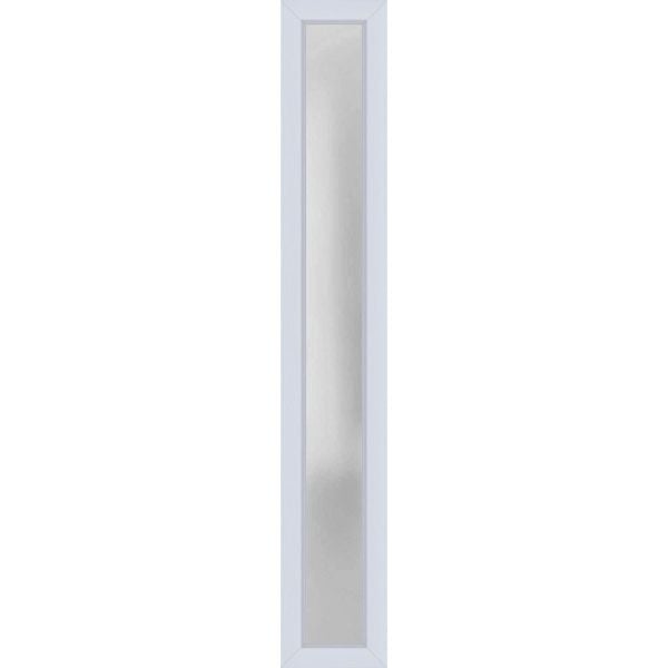 Metal-Plastic Side Lite for Entry Door White-12" x 82"