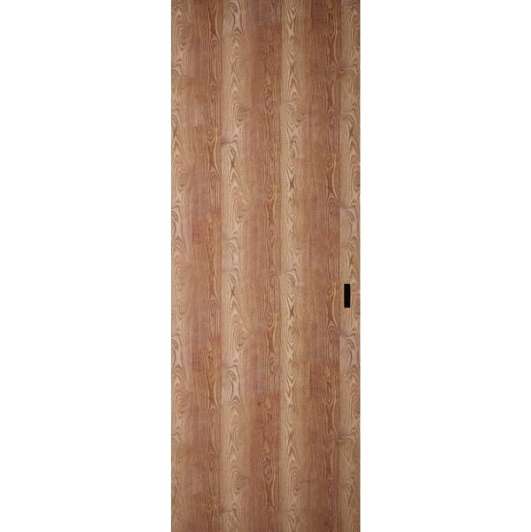 Hidden Barn | Planum 0010 Walnut | Sturdy Finished Flush Modern Doors | Magic Concealed Sliding Set 36" x 96"