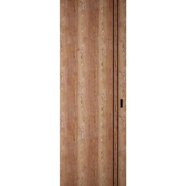 Hidden Barn | Planum 0016 Walnut | Sturdy Finished Flush Modern Doors | Magic Concealed Sliding Set 30" x 80"