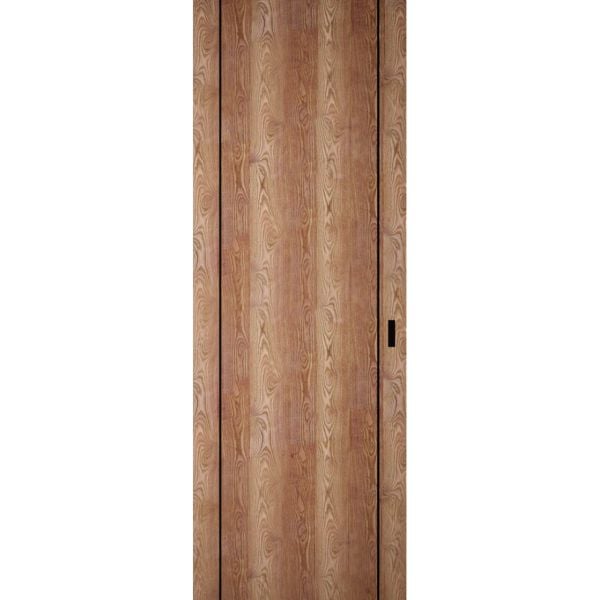 Hidden Barn | Planum 0017 Walnut | Sturdy Finished Flush Modern Doors | Magic Concealed Sliding Set 18" x 84"