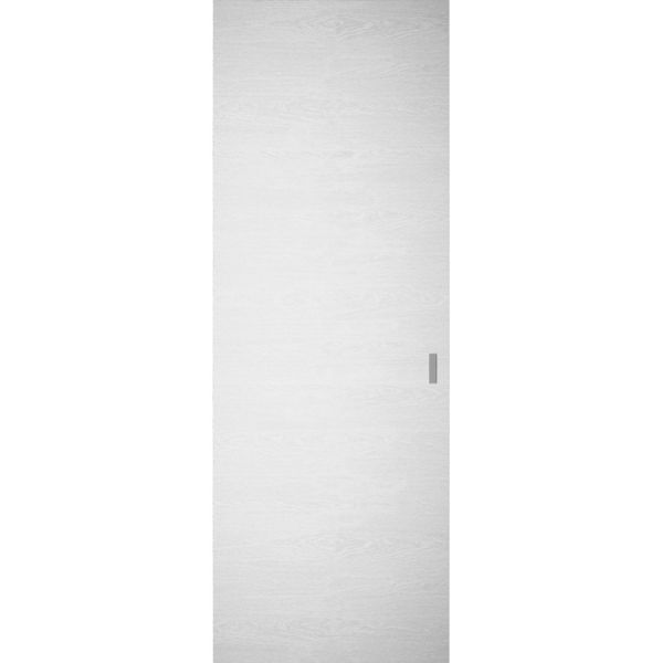 Hidden Barn | Ego 5000 Painted White Oak Oak | Wood Veneer Doors | Magic Concealed Sliding Set | 42" x 84"