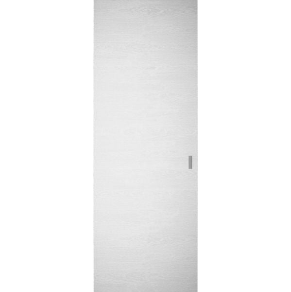Hidden Barn | Ego 5000 Painted White Oak Oak | Wood Veneer Doors | Magic Concealed Sliding Set | 28" x 80"