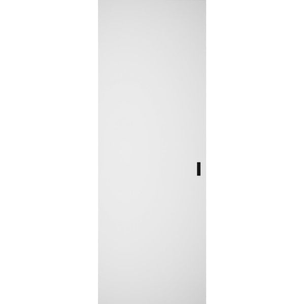 Hidden Barn | Planum 0010 Primed | Sturdy Finished Flush Modern Doors | Magic Concealed Sliding Set 28" x 84"
