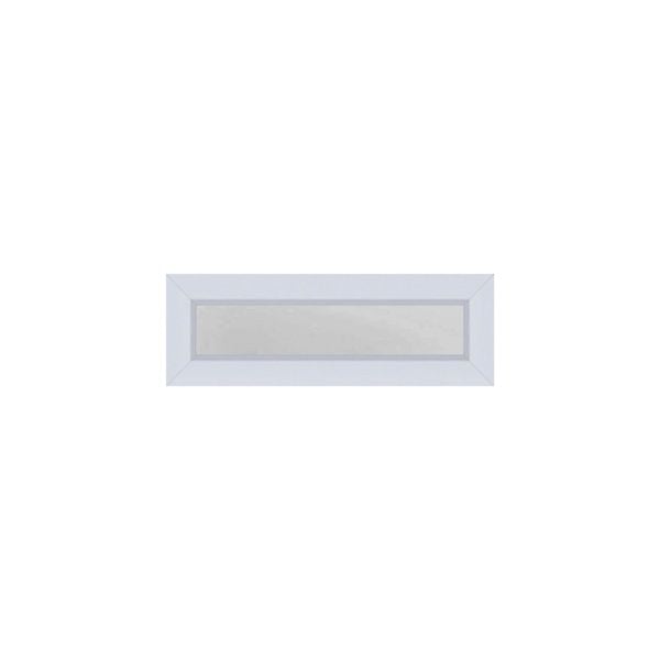 Metal-Plastic Top Lite for Entry Door White-38" x 14"