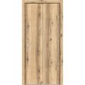 Sliding Closet Bi-fold Doors | Planum 0010 Chocolate Ash | Sturdy Tracks Moldings Trims Hardware Set | Wood Solid Bedroom Wardrobe Doors  Oak
