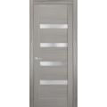 Pantry Kitchen Lite Door with Hardware | Quadro 4113 Matte Black with Frosted Glass | Single Panel Frame Trims | Bathroom Bedroom Sturdy Doors  Ginger Ash