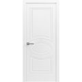 Solid French Door / Mela 7001 Matte White / Single Regular Panel Frame Handle / Bathroom Bedroom Modern Doors -18" x 80" Painted White
