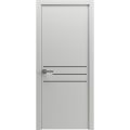 Modern Wood Interior Door with Hardware | Riviera 9001 Painted Grey | Single Panel Frame Trims | Bathroom Bedroom Sturdy Doors - 16" x 78" Matte Grey