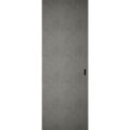 Hidden Barn | Planum 0010 Oak | Sturdy Finished Flush Modern Doors | Magic Concealed Sliding Set 28" x 80" Concrete