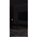 Sliding Closet Bi-fold Doors | Planum 0010 Chocolate Ash | Sturdy Tracks Moldings Trims Hardware Set | Wood Solid Bedroom Wardrobe Doors  Gloss Black