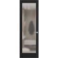 Hidden Door | Planum 2102 White Silk Concealed Metal Frame 18" x 80" Left-hand Inswing Black Matte
