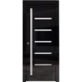 Sliding Pocket Door 18 x 80 inches | Quadro 4088 Gloss White | Kit Rail Hardware | Solid Wood Interior Bedroom Doors Gloss Black