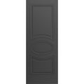 Slab Door Panel 18 x 80 inches / Mela 7001 Painted Black / Modern Finished Doors / Pocket Closet Sliding Barn Painted Black