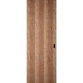 Hidden Barn | Planum 0010 Oak | Sturdy Finished Flush Modern Doors | Magic Concealed Sliding Set 28" x 80" Walnut