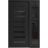 Front Exterior Prehung Aluminum Door / Iron 0188 Black / Entry Steel Metal Classic Painted 50 x 80 (36+14" x 80")-Right-hand Inswing Black