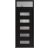Front Exterior Prehung Aluminum Door / Iron 0255 Black / Entry Steel Metal Classic Painted 36 x 96 (36" x 80+16")-Left-hand Inswing Black