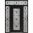 Front Exterior Prehung Aluminum Door / Iron 1655 Black / Entry Steel Metal Classic Painted 60 x 94 (12+36+12" x 80+14")-Right-hand Inswing Black