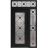 Front Exterior Prehung Aluminum Door / Iron 1655 Black / Entry Steel Metal Classic Painted 52 x 96 (36+16" x 80+16")-Right-hand Inswing Black