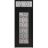 Front Exterior Prehung Aluminum Door / Iron 1688 Black / Entry Steel Metal Classic Painted 36 x 96 (36" x 80+16")-Right-hand Inswing Black