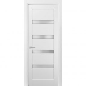 Pantry Kitchen Door with Hardware | Quadro 4111 White Silk | Single ...