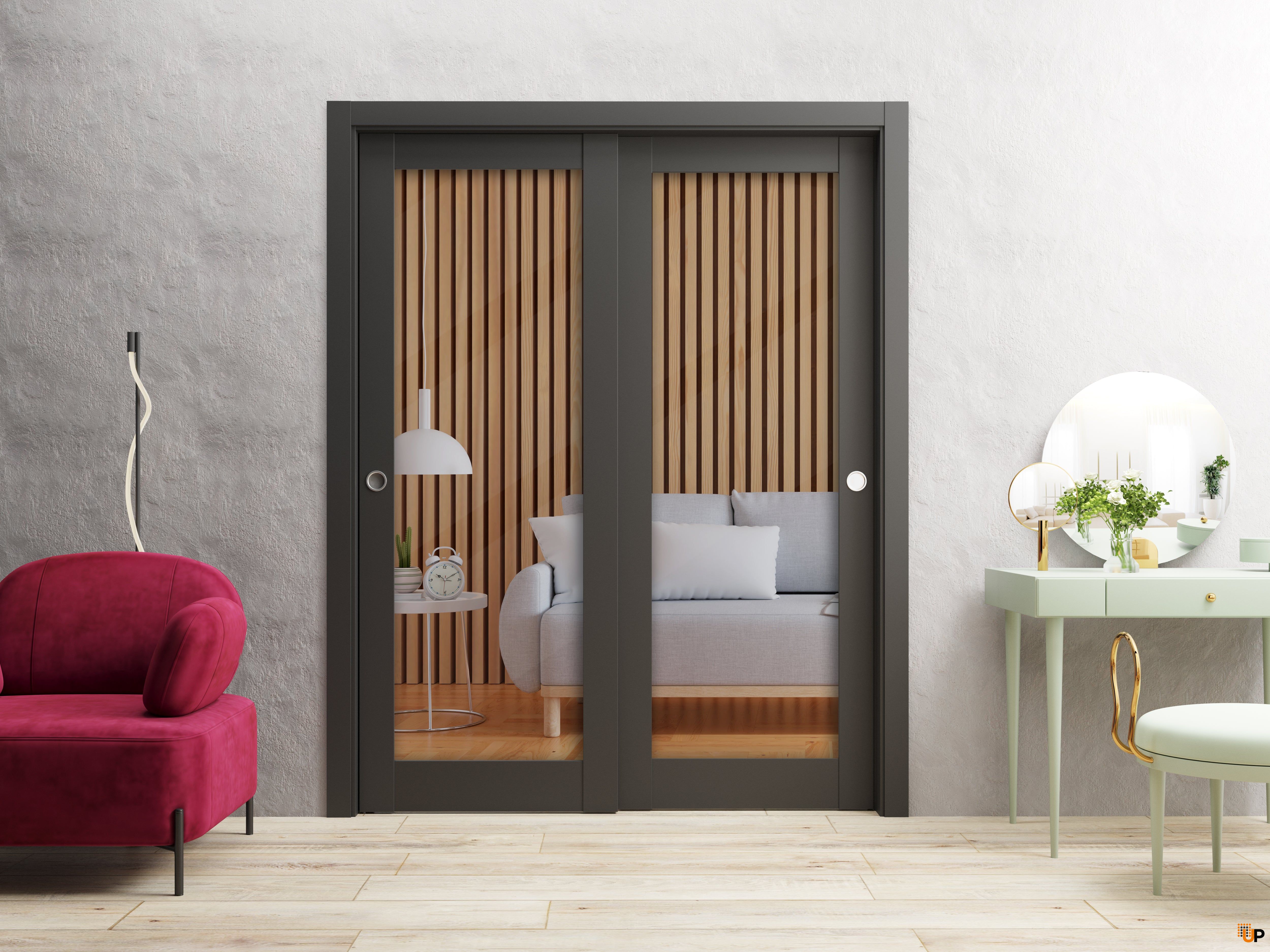 Bypass Glass Door