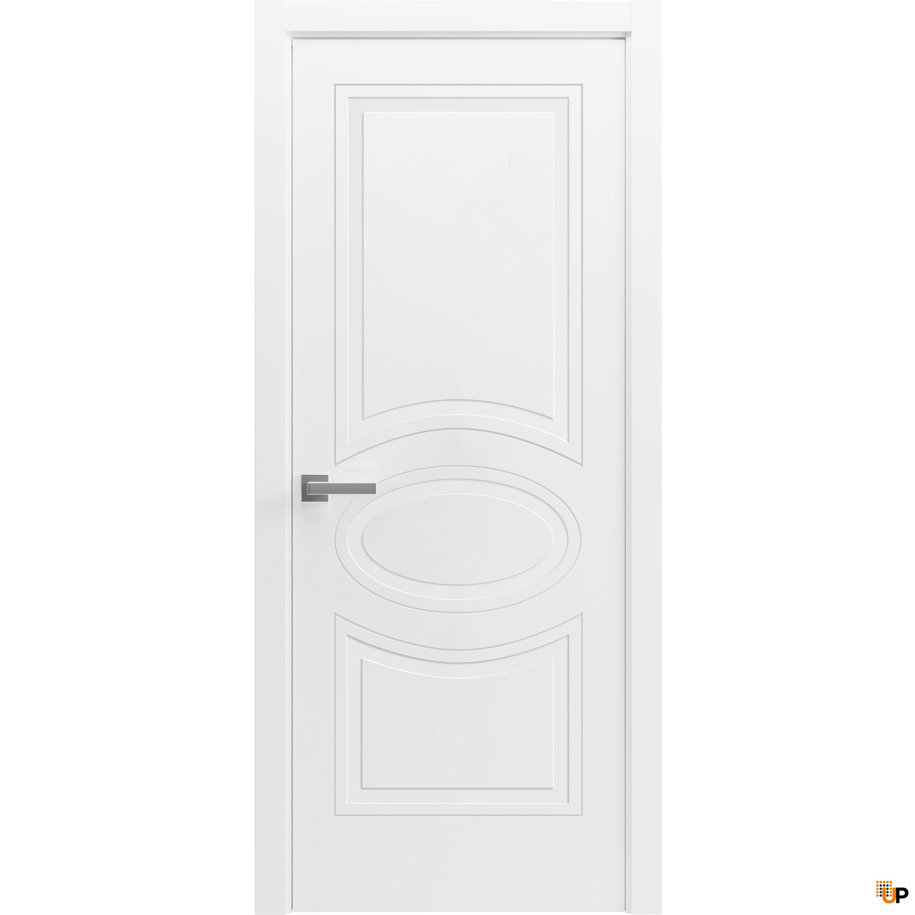 Solid French Door / Mela 7001 Matte White / Single Regular Panel Frame ...