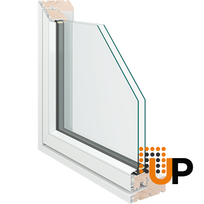 Casement Window Aluminum with Side Hinges, Five Windows (View from inside)
