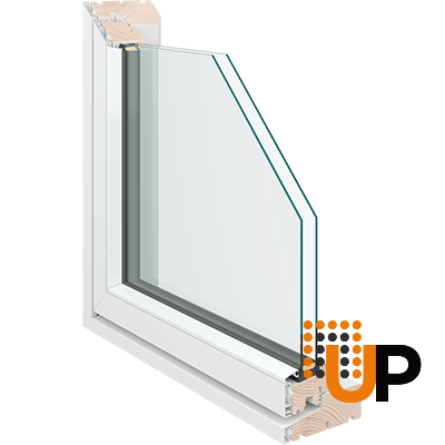 Bay Window Aluminum with Top Control, Single Bay, Glass Panels 1x2