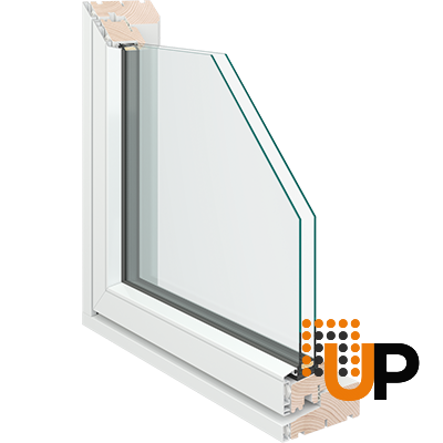 Three-Part Window Aluminum, Upper Section Operable