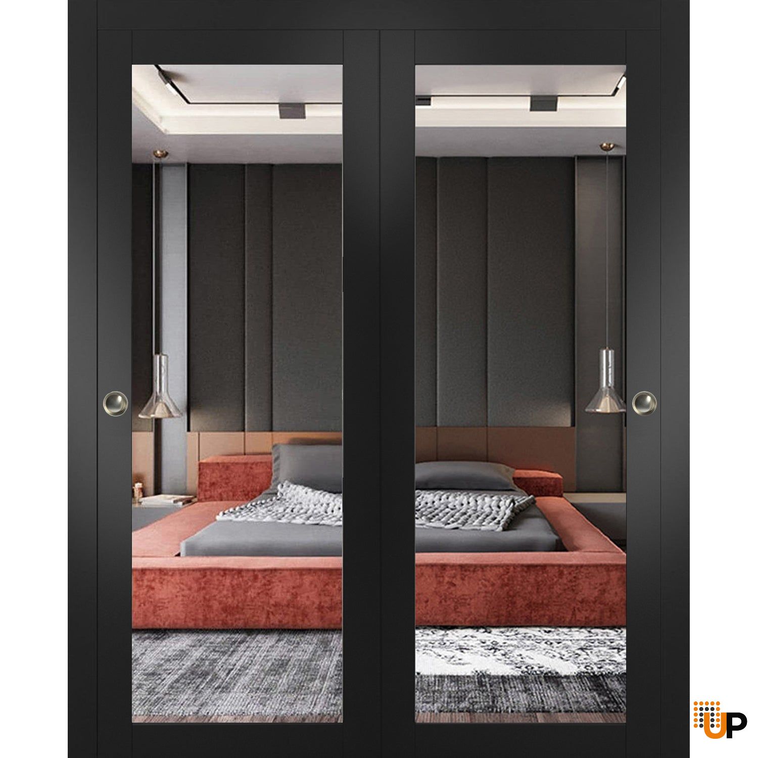 Lucia 1299 Matte Black with Mirror