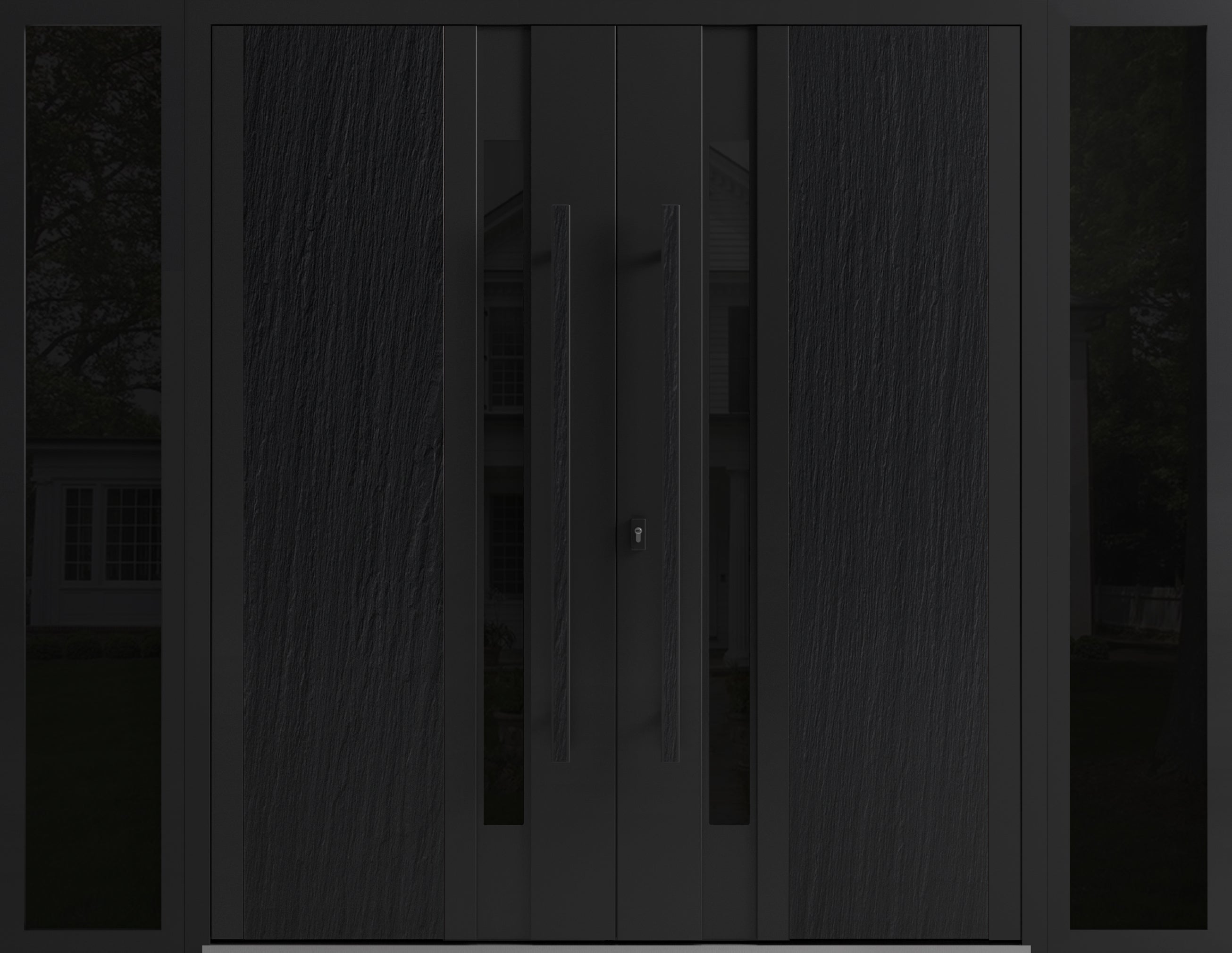 Dekton 0163 Exterior Aluminum Double door — Doors Near Me, Los Angeles