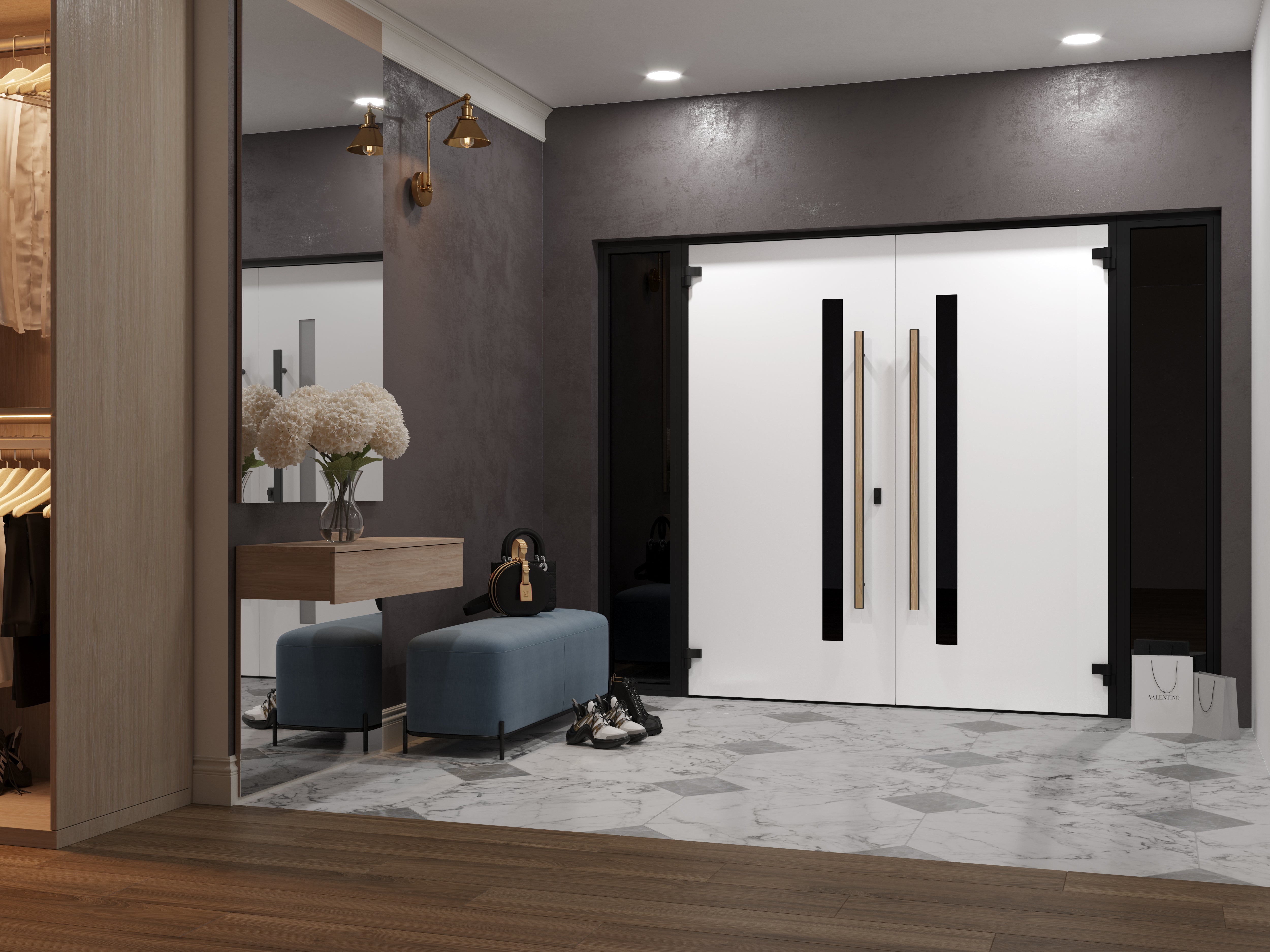 Dekton 0163 Exterior Aluminum Double door view 8