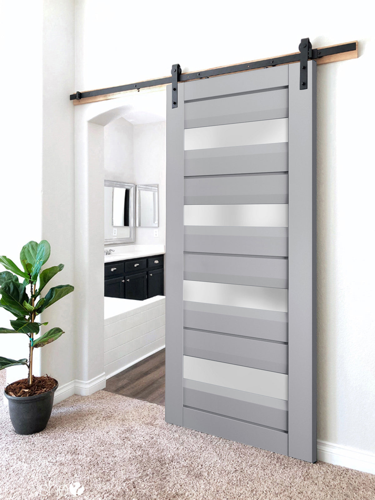 Model 7455 Barn door view 6