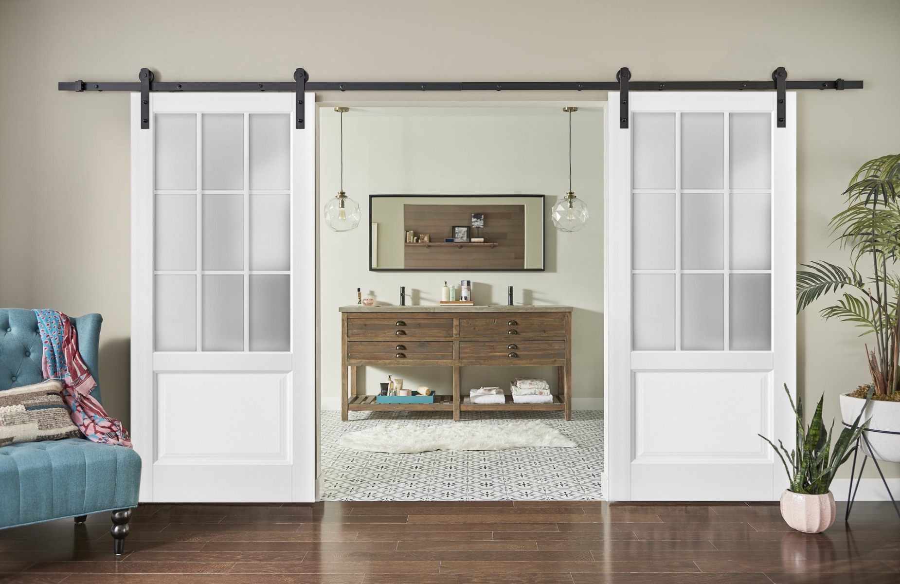 Felicia 3309 Double Barn door view 2