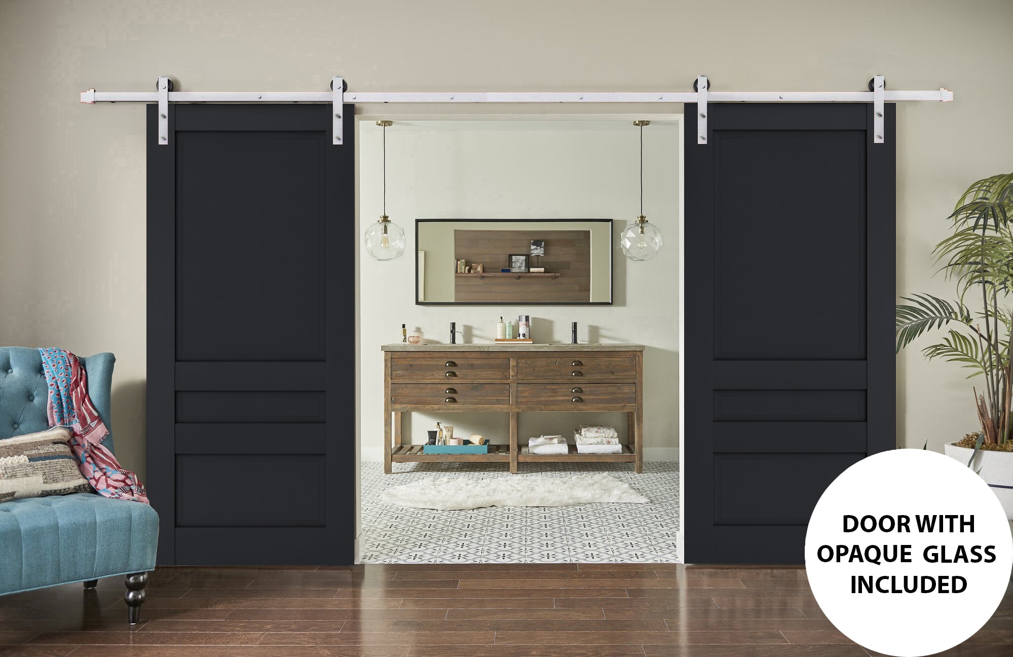 Model 7411 Interior Slab door view 3