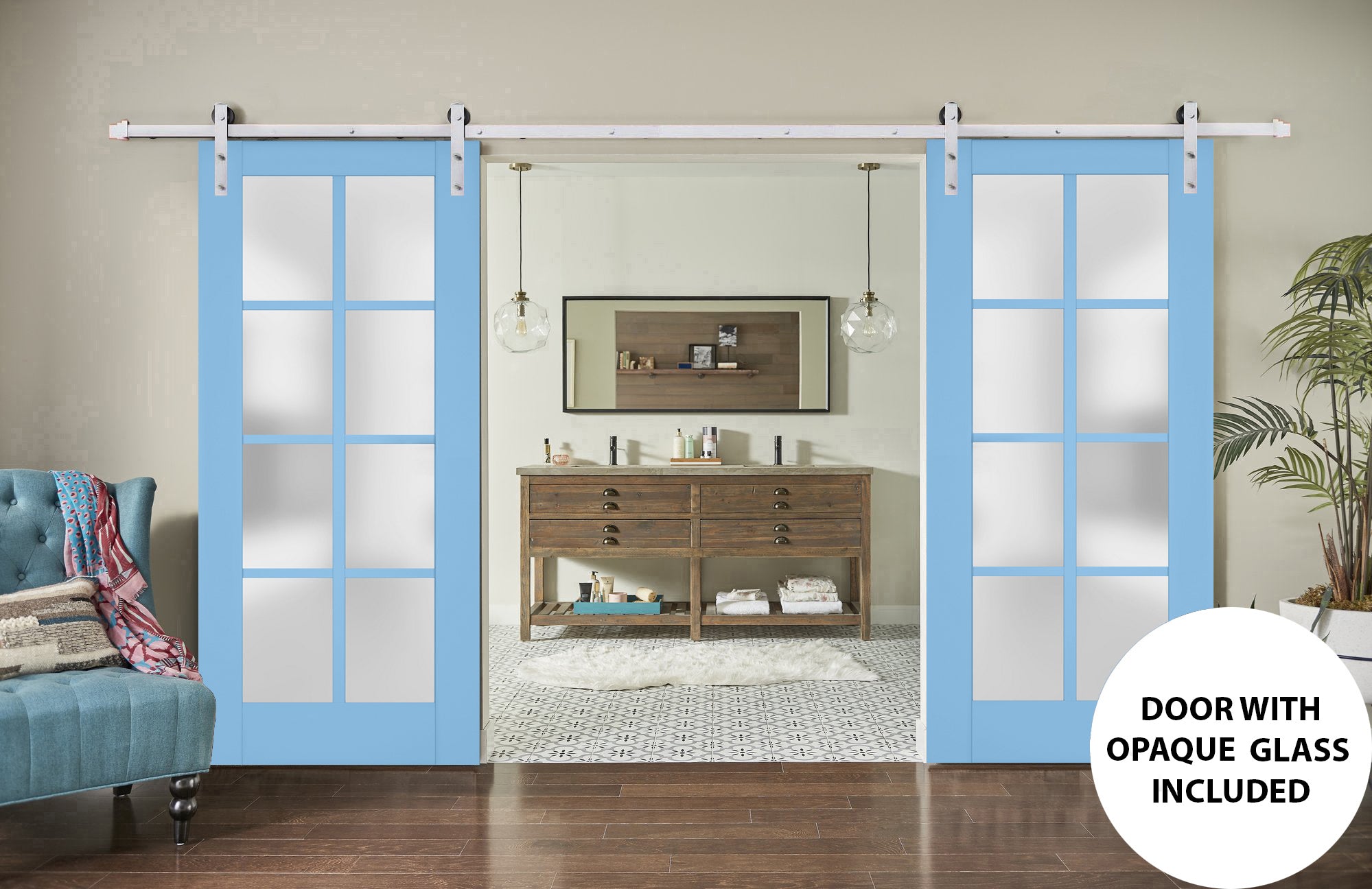 Model 7412 Interior Slab door view 7