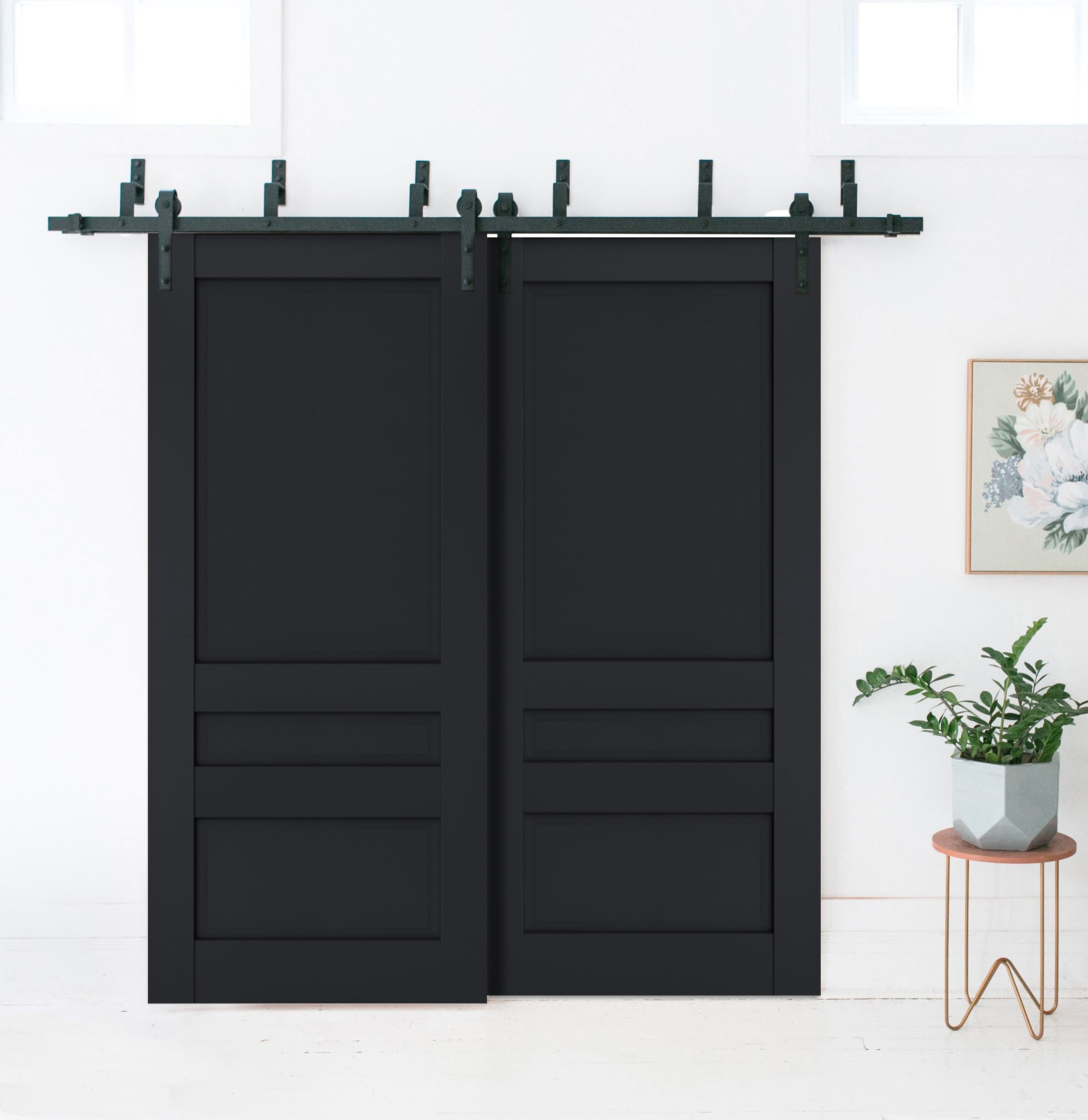 Model 7411 Double Barn — Bypass door view 2
