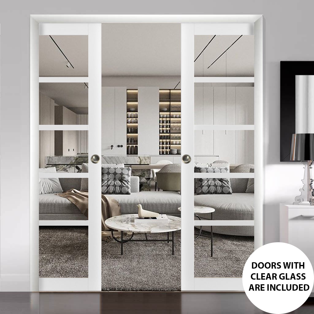 Quadro 4522 Double Pocket door view 6