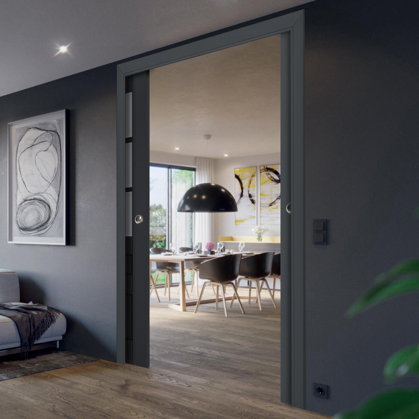 Model 7339 Interior Slab door view 3