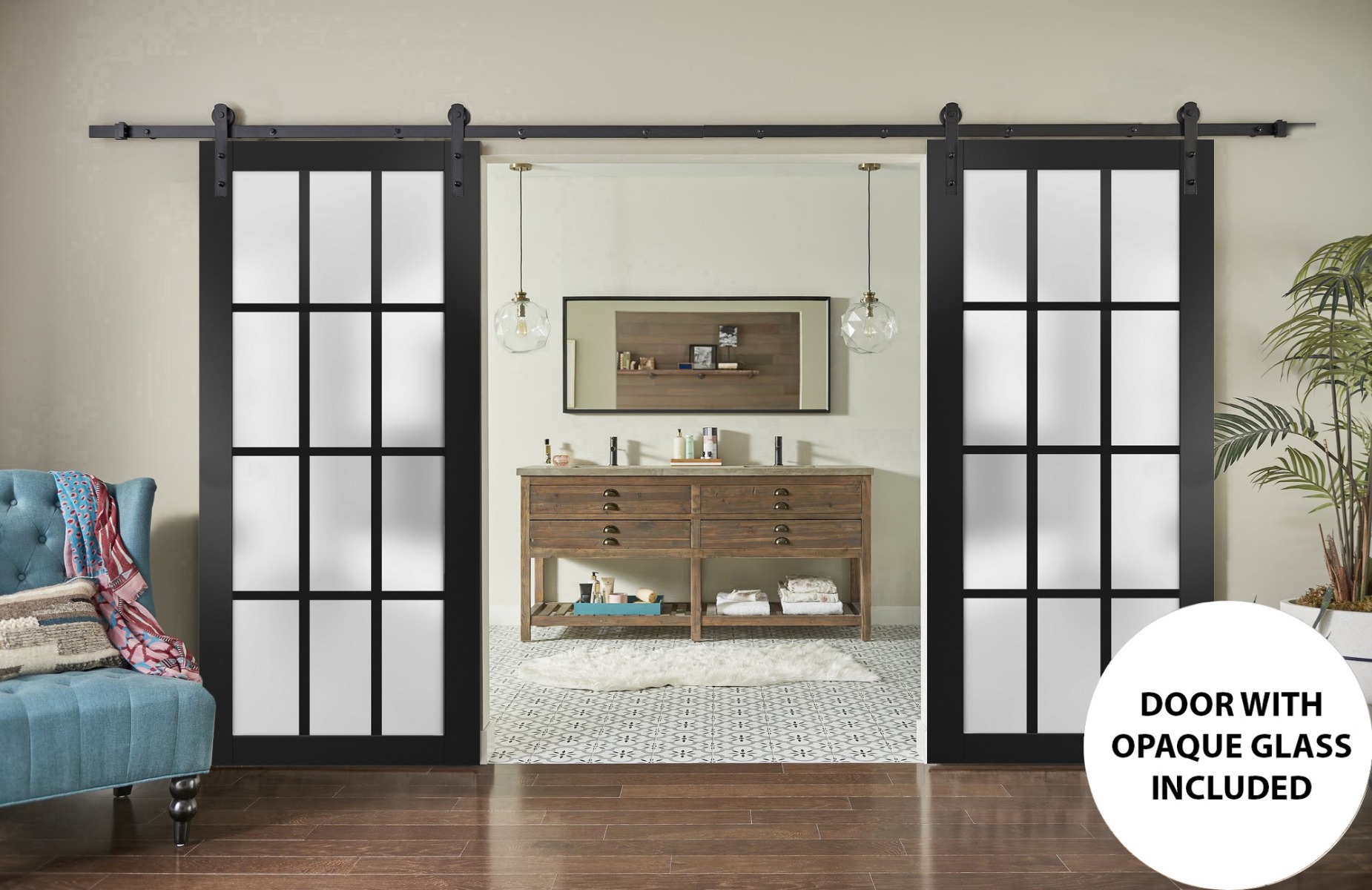 Felicia 3312 Double Barn door view 2