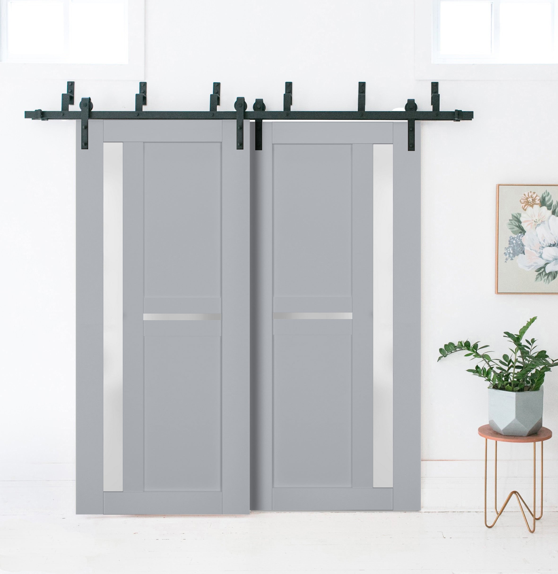 Veregio 7288 Double Barn — Bypass door view 6