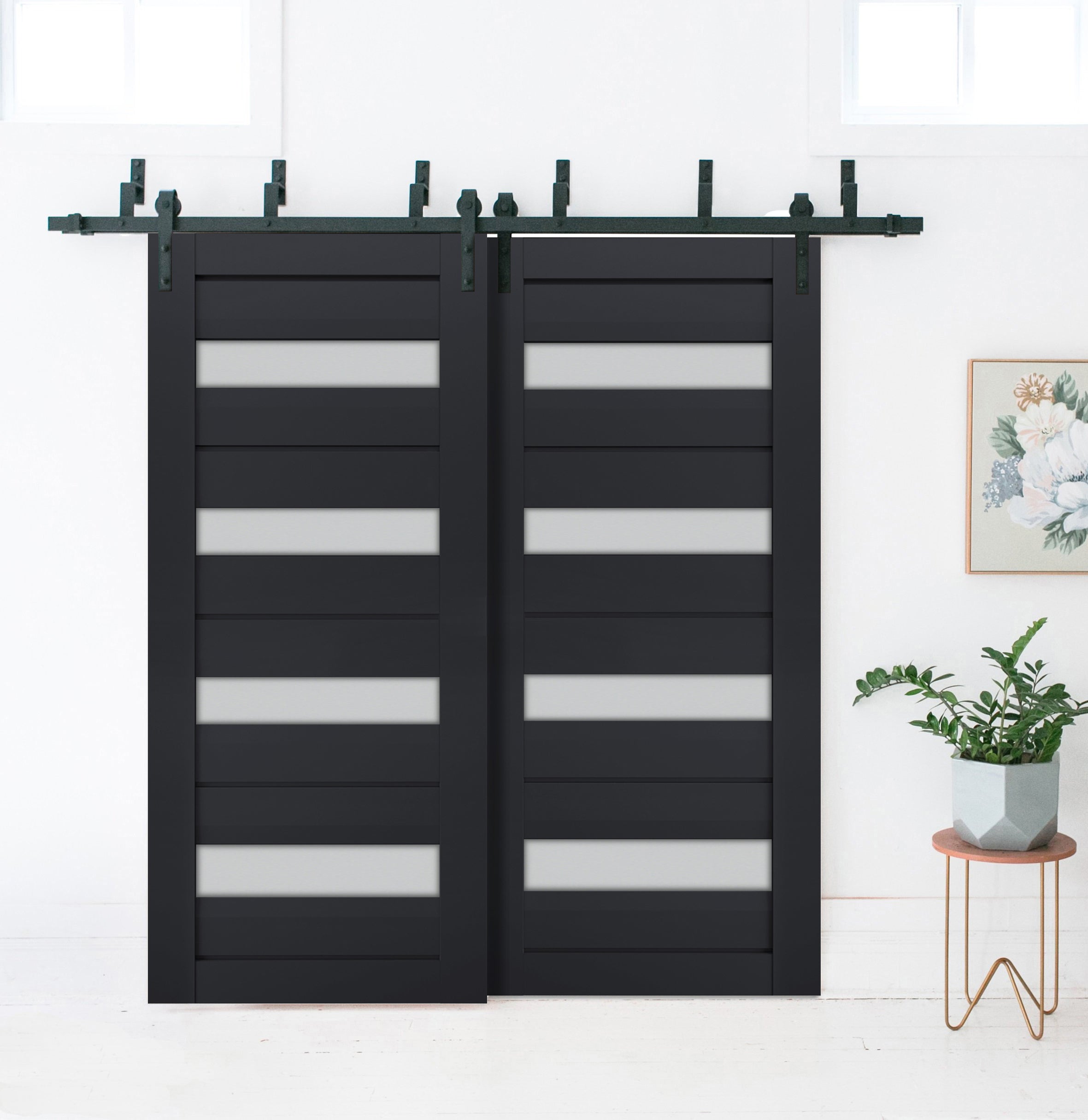 Model 7455 Double Barn — Bypass door view 2