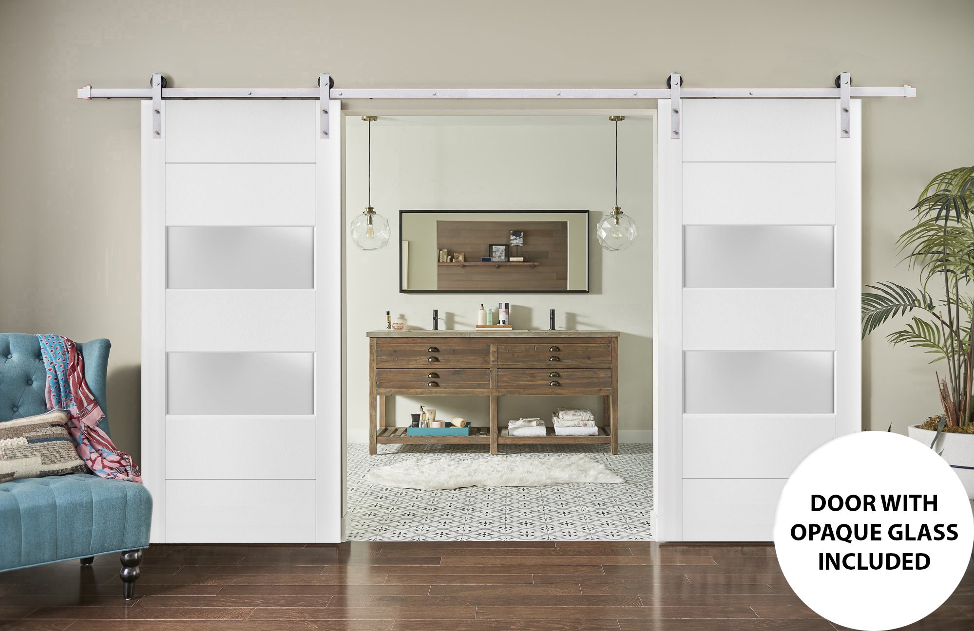 Lucia 4010 Double Barn door view 2