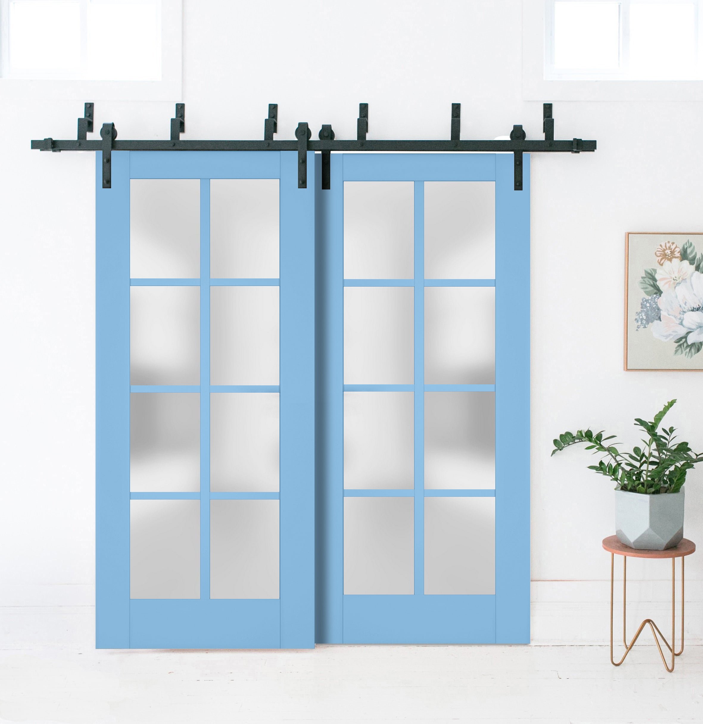 Model 7412 Double Barn — Bypass door view 6