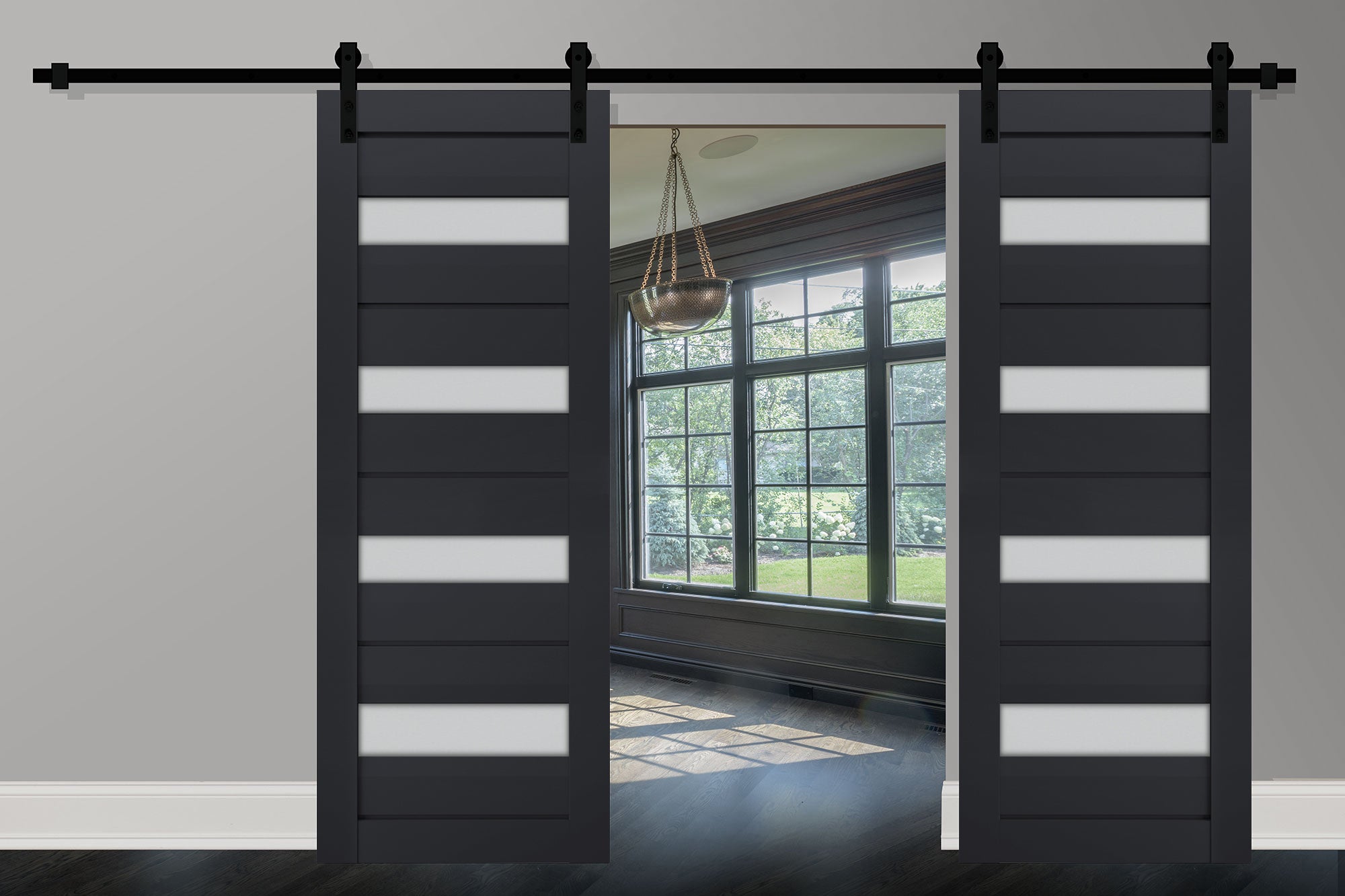 Model 7455 Double Barn door view 2