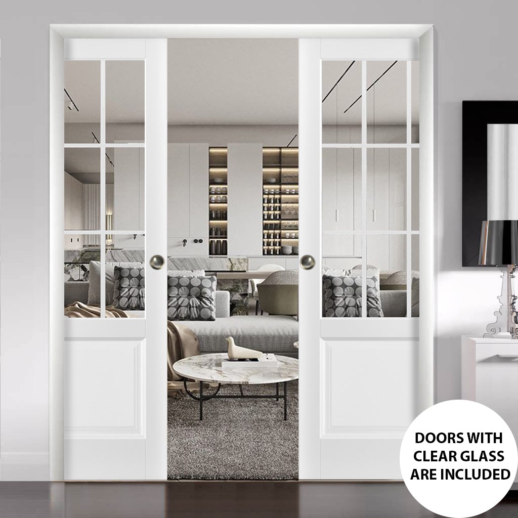 Felicia 3599 Double Pocket door view 2