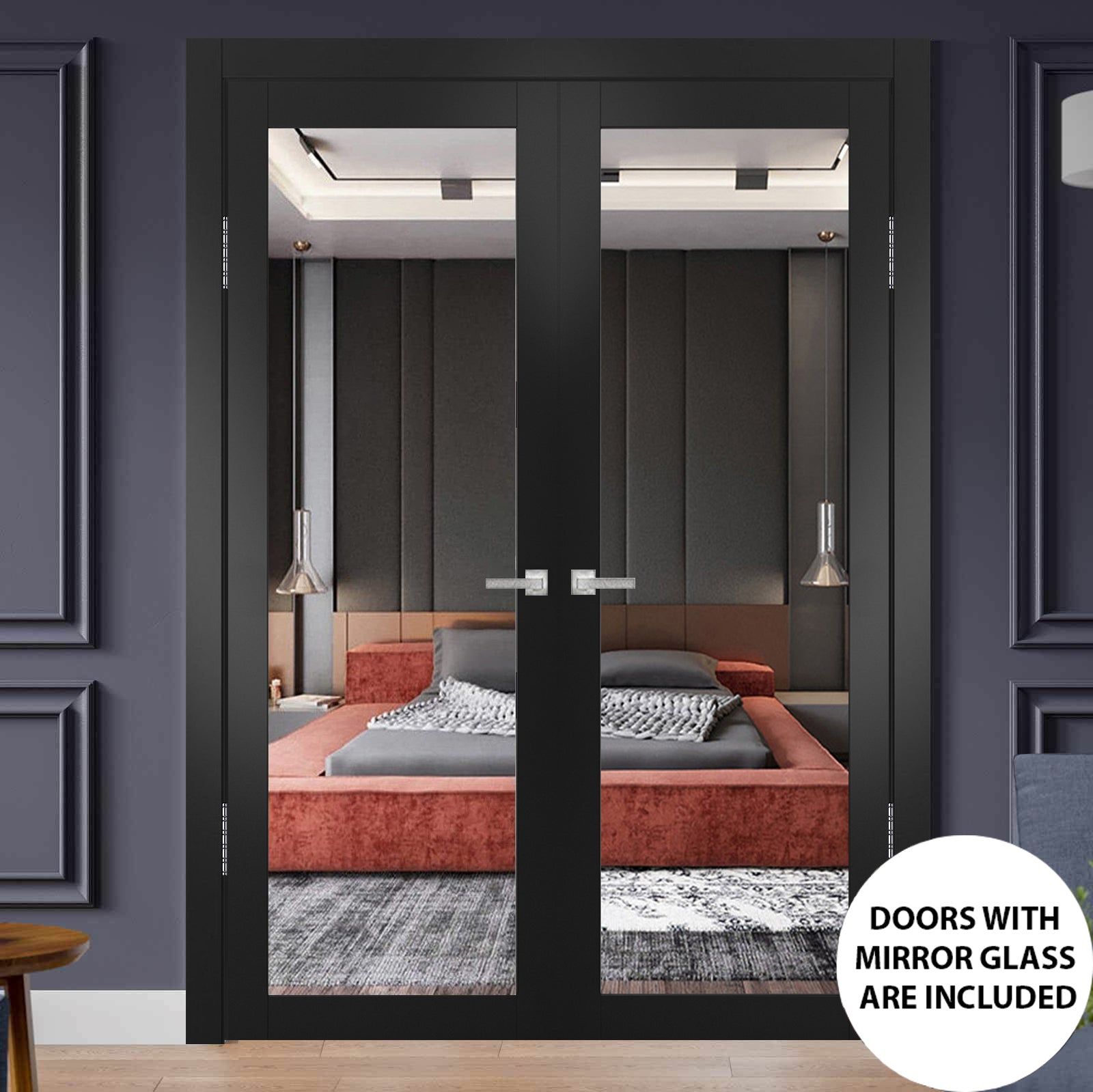 Lucia 1299 Double French Swing door view 2