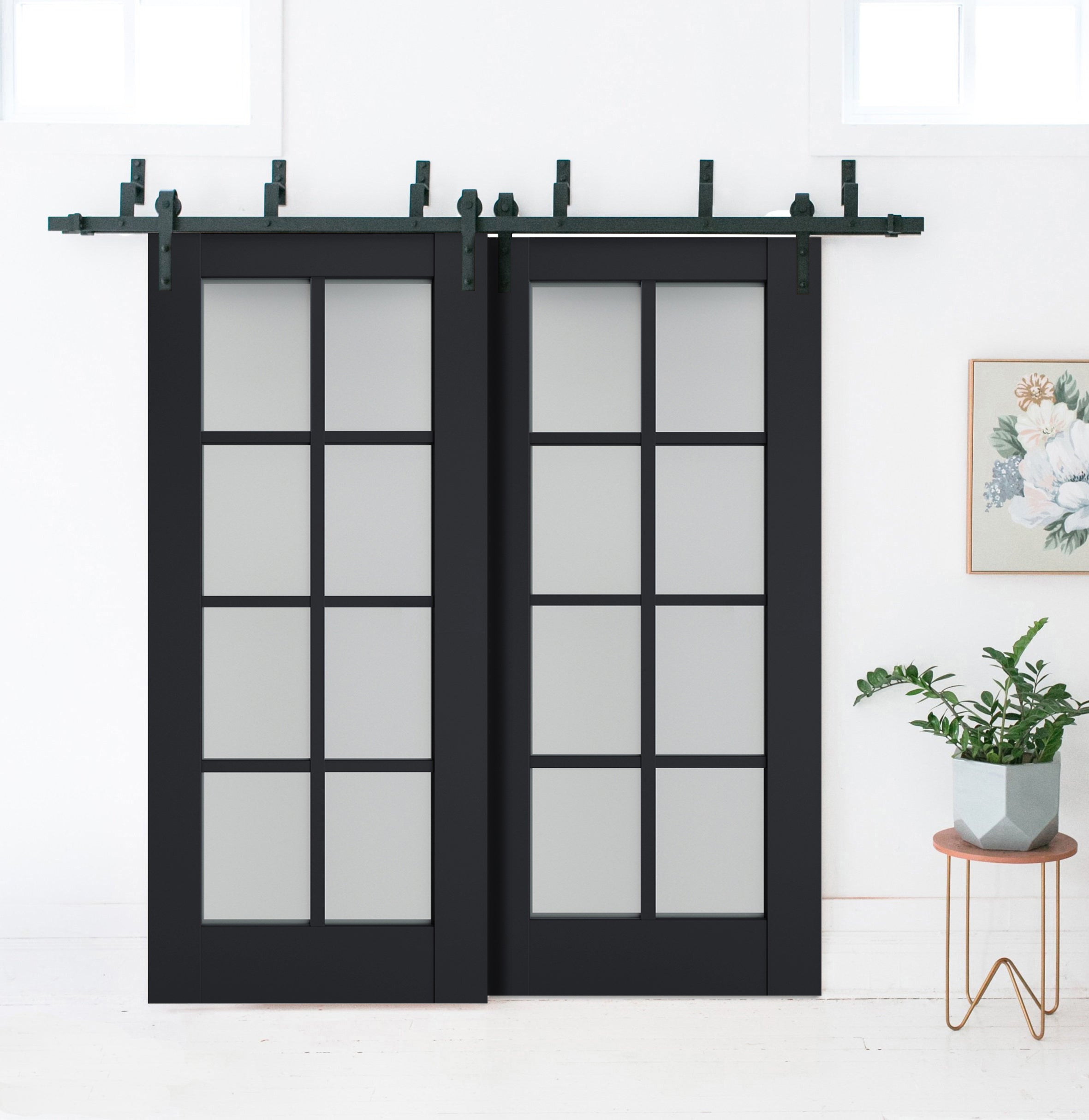 Model 7412 Double Barn — Bypass door view 2