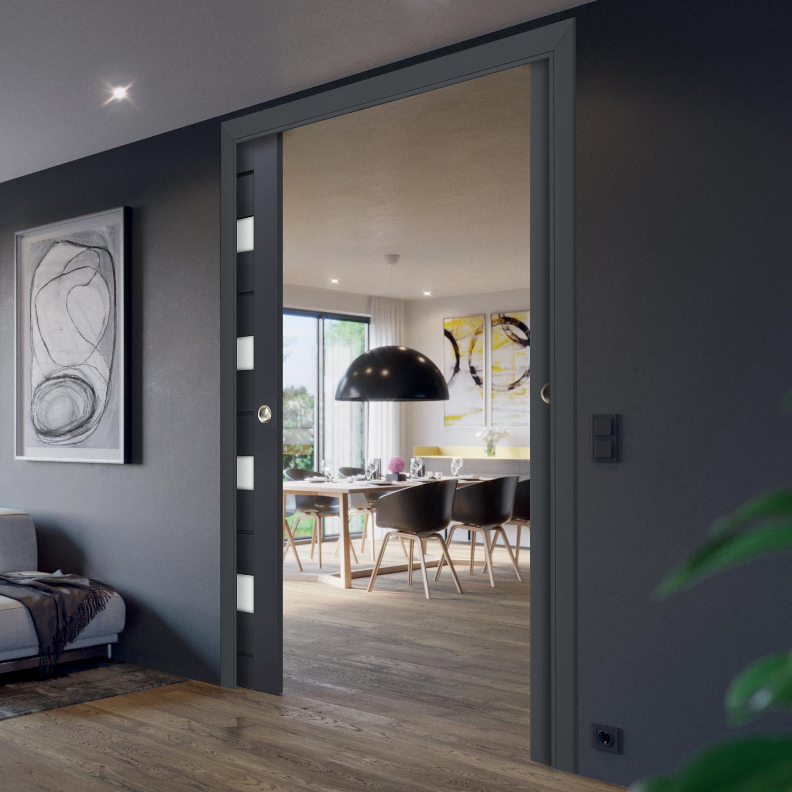 Model 7455 Interior Slab door view 3